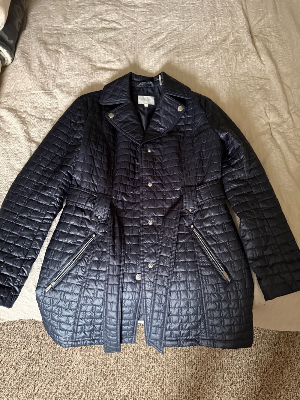 Quilted Lightweight Men's Jacket in Navy